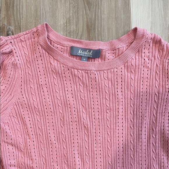Pink Textured Knit Top - Picture 2 of 6